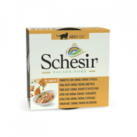 شيزر سلطة بالصلصه تونا وسوريمي وبايايا مع البازلاء...