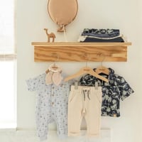 بدلة نوم ولادي قطني بأزرار أمامية - أزرق فاتح | قو...