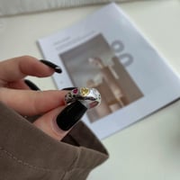 خاتم الأنيق باللون / الفضي .R448)