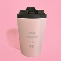 MUG strong independent - وردي (كوب حراري).(CUP132)