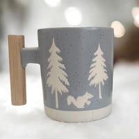 كوب شتوي رمادي أنيق .(CUP136)