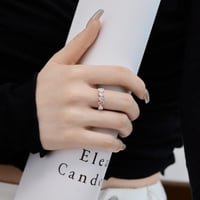 خاتم الأنيق باللون / الفضي .(R444)