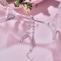 أسورة تنس ملونة أنيقة باللون/الفضي(B1012)