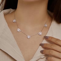 سلسلة أنيقة باللون/الفضي(N1023)