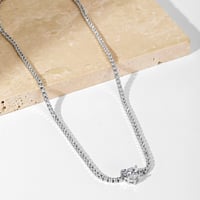 سلسلة القلب تنس الأنيقة باللون / الفضي .(N1001)