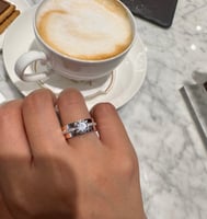 خاتم أنيق اللون روز قولد (R361).