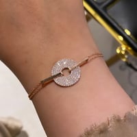 اسورة أنيقة من الفضة الخالصة عيار 925 والمطلي بالذ...