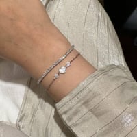 طقم أنيق مكون من قطعتين من الفضة الخالص عيار 925 م...