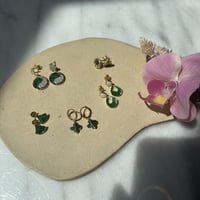 حلق أنيق اللون ذهبي (E291) .