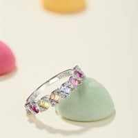 خاتم آنيق باللون / فضي .(R432)