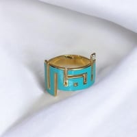 خاتم المينا تصميم بالأسم(R462)