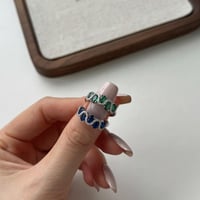 خاتم الأنيق باللون / الفضي .(R445)