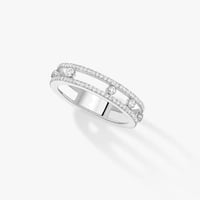 خاتم ميسكا الأنيق باللون / فضي .(R460)