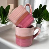 كوب وردي مموج ب 3 الوان .(CUP59)