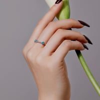 خاتم أنيق باللون / الفضي(R441)