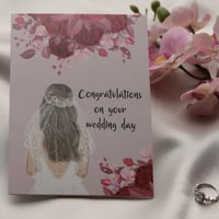 كرت Congratulations on your wedding day .