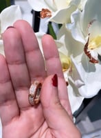 خاتم أنيق اللون روز قولد (R268) .