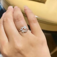 خاتم أنيق اللون ذهبي (R287) .