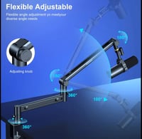 ستاند مايك مع ادارة الكيبلات 360 درجة