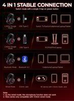 سماعة محيطي لا سكلي بمايك عازل الازعاج