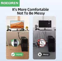 Rocoren منظم الكابلات سلك اللفاف