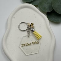 ميدالية مفتاح اكريلك بطباعة