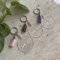 ميدالية مفتاح اكريلك بطباعة