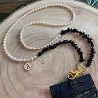 تعليقه بطاقه لولو زراعي وحجر + حامل بطاقه جلد