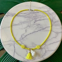 سلسال خرز اصفر