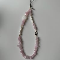 تعليقة جوال وردي مع لولو زراعي