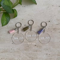 ميدالية مفتاح اكريلك بطباعة