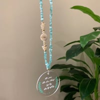 تعليقه سيارة حجر تركوازي مع دعاء