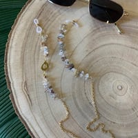 سلسله نظاره مع حرف صغير مطلي ذهب