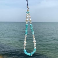 تعليقه جوال حجر فيروزي مع لولو