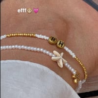 خلخال او اسواره خرز ذهبي وابيض