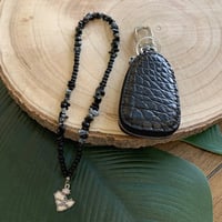 تعليقه سياره حجر اسود وخرز اسود مطفي