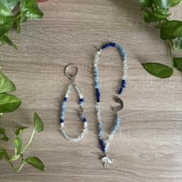 تعليقة سيارة حجر سماوي وازرق