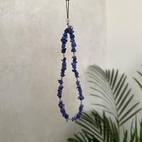 تعليقه جوال حجر بنفسي ازرق