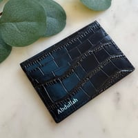 محفظة بطاقات مع طباعه حراريه بالاسم