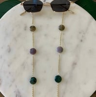 سلسلة نظارة مع خرز طبيعي