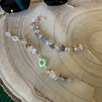 سلسله نظاره مع حرف صغير مطلي ذهب