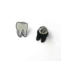 White Tooth Brooch