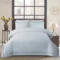 طقم مفرش فندقي ساتان قطن 100% بدون حشوة