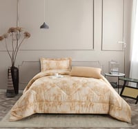 طقم مفرش صيفي مفرد ونصف 4 قطع