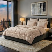 مفرش فندقي بيج