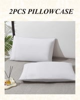 طقم أكياس مخدات سادة (قطعتين)