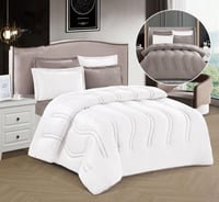 طقم مفرش شتوي اوتليت مزدوج 6 قطع وجهين