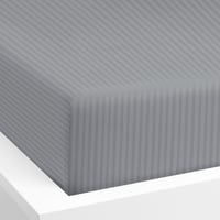 طقم مفرش فندقي مقلم قطن 6 قطع (بدون حشوة)