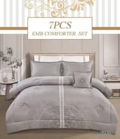 طقم مفرش صيفي مزدوج 7 قطع