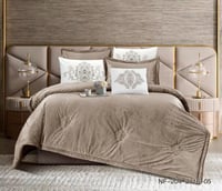 طقم مفرش شتوي 7 قطع مزدوج